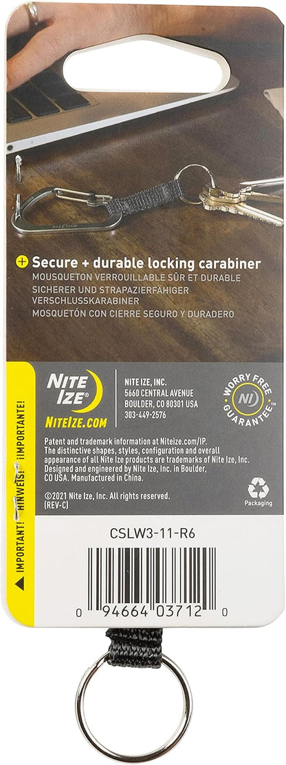 Nite Ize SlideLock Key Ring, Aluminum Locking Carabiner Key Chain - Image 7