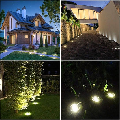 4.6 Inch Diameter Solar Ground Lights, Waterproof Solar Garden Lights, Outdoor - Image 6