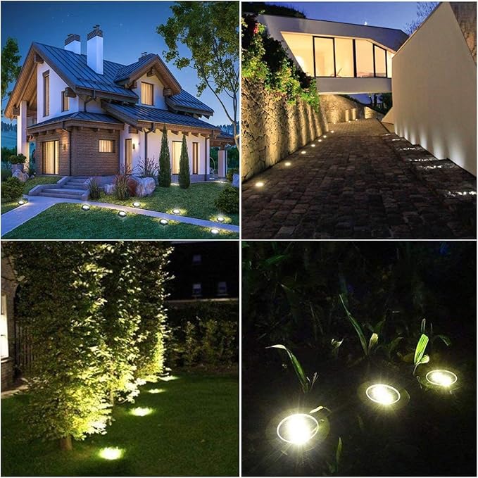 Rayolon Solar Ground Light, Waterproof Solar Garden Lights, Upgraded Outdoor - Image 7
