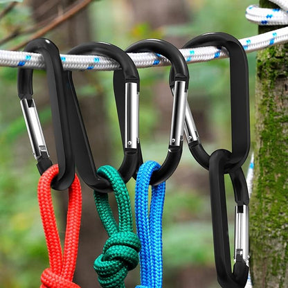 sprookber 3" Carabiner Clip Keychain, D Ring Caribeaner Clip, Key Clip - Image 5