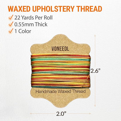 Upholstery Repair Kit: Waxed Sewing Thread & Heavy Duty Needles - Image 3