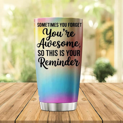 CUBICER Inspirational Quote Sometimes You Forget You'Re Awesome So This Is Your - Image 3