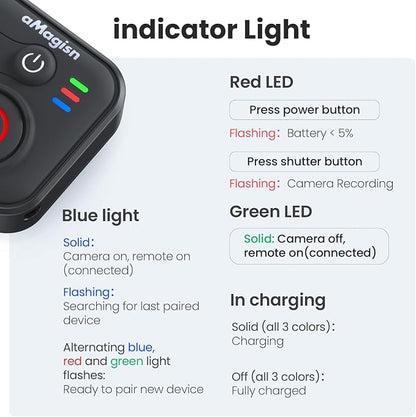 YDW Bluetooth Remote Control for DJI Osmo Action 6/Osmo Action 5 Pro/Action - Image 8