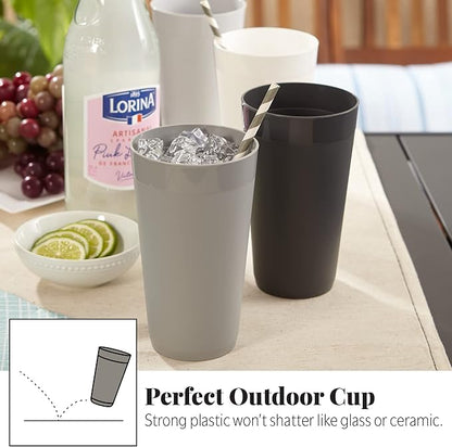 US Acrylic Newport 20 ounce Unbreakable Plastic Stackable Water Tumblers in - Image 5