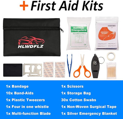 Emergency Car Kit with Jumper Cables & Snow Shovel, Winter Roadside Assistance - Image 7