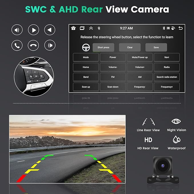 Hikity Android 15 Car Stereo for 2010-2016 Jeep Patriot Compass, 10.1 Inch - Image 7