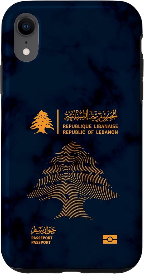 Lebanon, Lebanon Passport, Lebanon Flag, Lebanon map. Case by Unknown