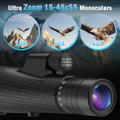 15-45x55 Zoom Monocular Telescope-High Power Monocular - Image 4