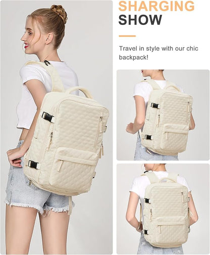 WONHOX Large Travel Backpack Carry on Flight Approved Laptop Work Business - Image 8