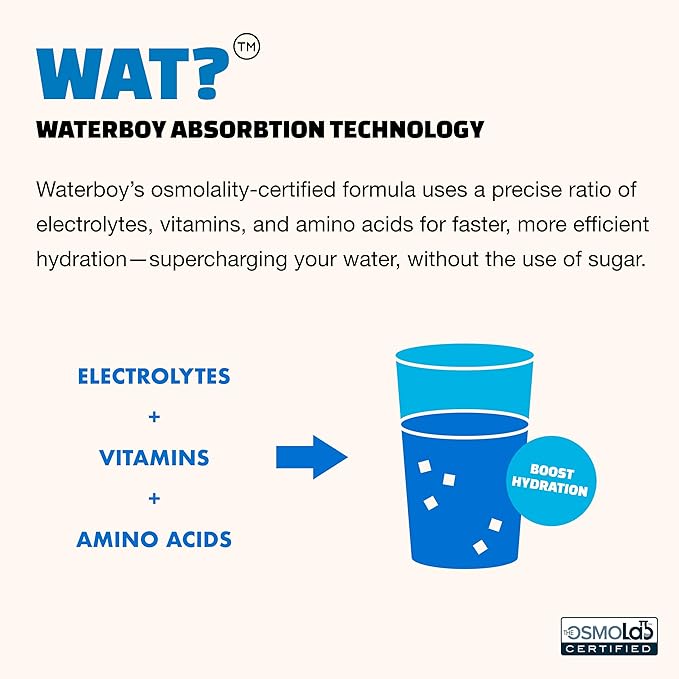 Waterboy Weekend Recovery Sample Pack | 3, 200mg Electrolyte Powder Packets | - Image 6