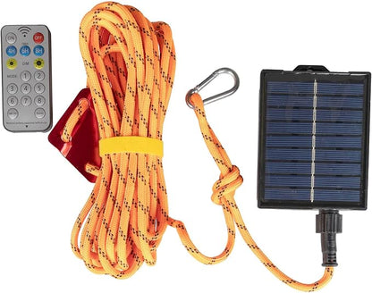 Solar Luminous Paracord Rope, 23ft Solar-Powered Orange Glow Rope - Image 6