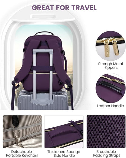 LOVEVOOK 40L Travel Backpack for Women & Men, Airline Approved Carry On Luggage - Image 7