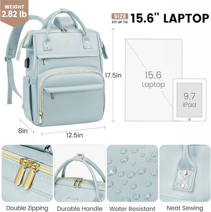 LOVEVOOK Leather Laptop Backpack - Image 4