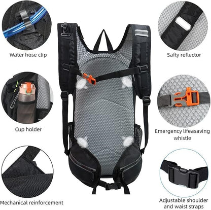 Hiking Daypack Waterproof Biking Backpack 15L Lightweight Durable Backpack - Image 6