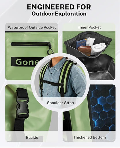 Gonex Waterproof Duffel Bag, 120L Heavy Duty Dry Duffle Bag - Image 5