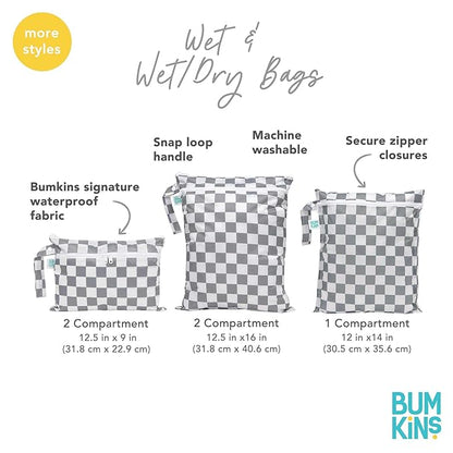Bumkins Waterproof Wet Dry Bag for Baby, Swim Suit, Cloth Diaper, Pump Parts - Image 5