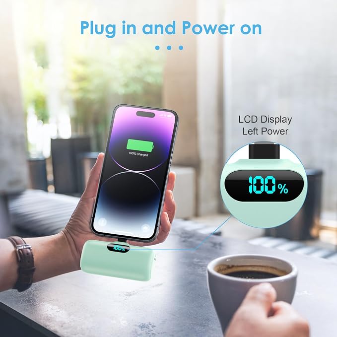 Mini Portable Charger USB C Power Bank, Upgraded 5000mAh PD Fast Charging - Image 7
