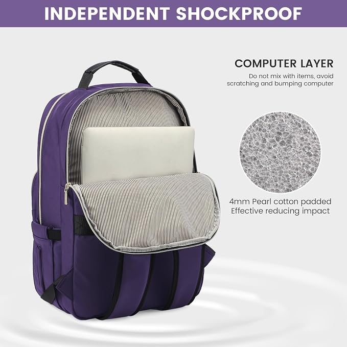 LOVEVOOK Laptop Backpack for Women 15.6 inch, Cute Women Travel Backpack Purse - Image 3