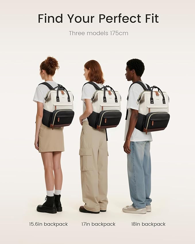 LOVEVOOK Laptop Backpack for Women, 17 Inch Work Business Backpacks Purse - Image 5