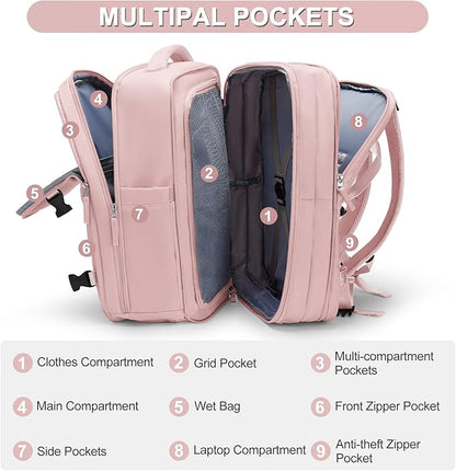 coofay Expandable Travel Backpack - Image 3
