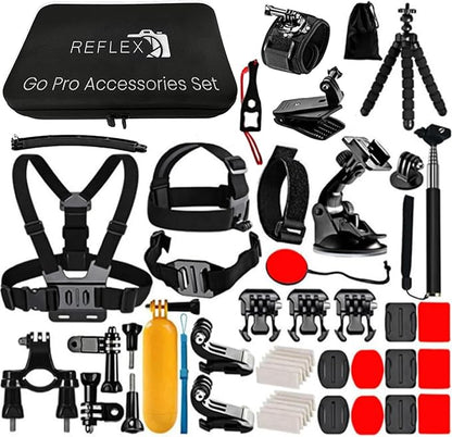 REFLEX CAMERA 50 in 1 Action Camera Accessories Kit Compatible by ReflexCamera