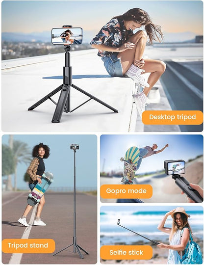 ANXRE 71" Phone Tripod, NT79 Extendable Selfie Stick - Image 5