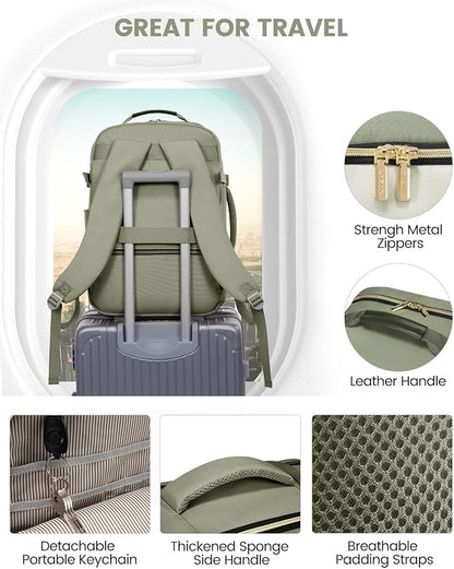 LOVEVOOK 40L Travel Backpack for Women & Men, Airline Approved Carry On Luggage - Image 8