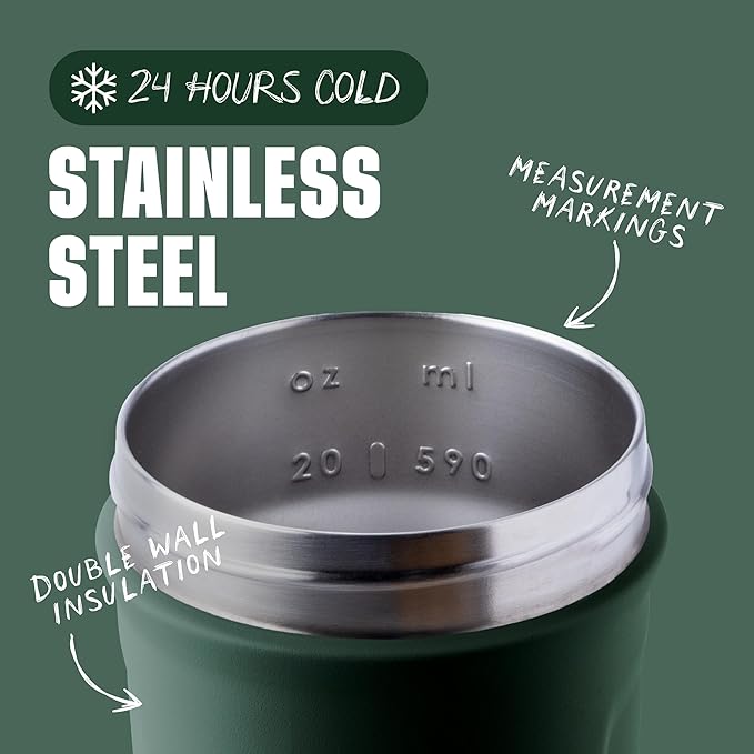 BlenderBottle Sport Insulated Stainless Steel Shaker Bottle - Image 3