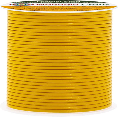 Mandala Crafts Round Genuine Mustard Yellow Leather Cord - Image 2