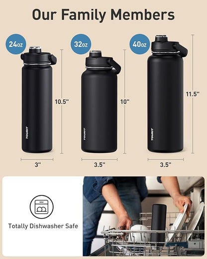 TOURIT 24 oz Insulated Water Bottle, Stainless Steel Sports Water Bottles - Image 5