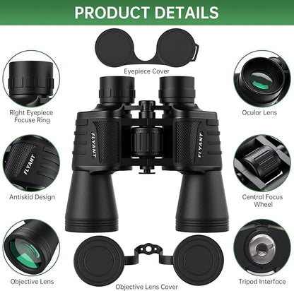 20x50 High Powered Binoculars for Adults, Waterproof Compact Binoculars - Image 2