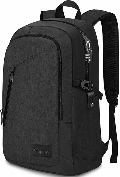 Mancro Business Travel Laptop Backpack, Anti Theft Slim Laptop Bag by Mancro