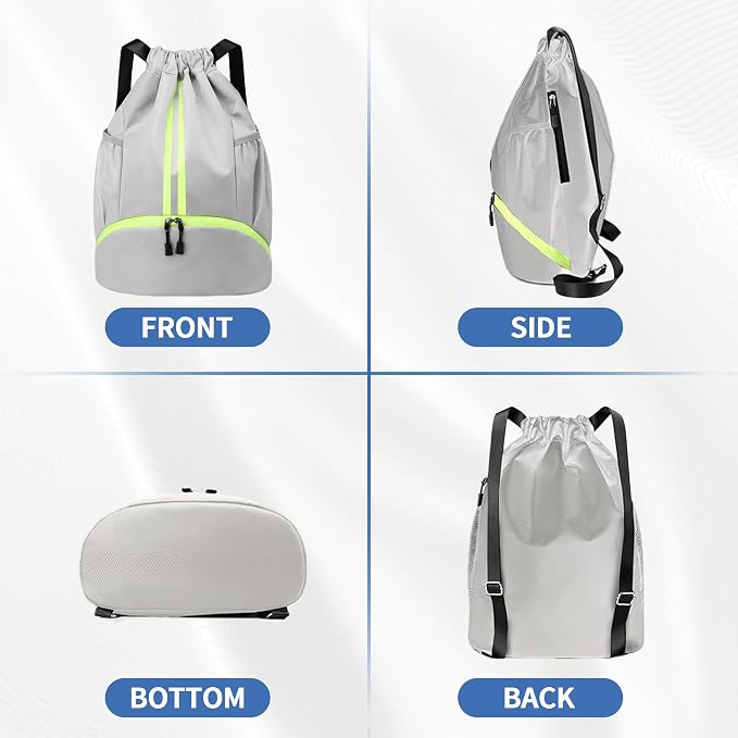 JELUTAR Drawstring Backpack Gym Bag - Image 8