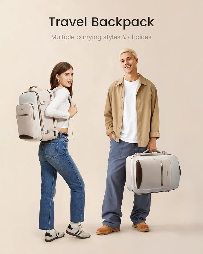 LOVEVOOK 50L Travel Backpack for Women & Men, Airline Approved Carry On Luggage - Image 7