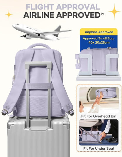 Carry On Backpack Personal Item Travel Backpack - Image 7