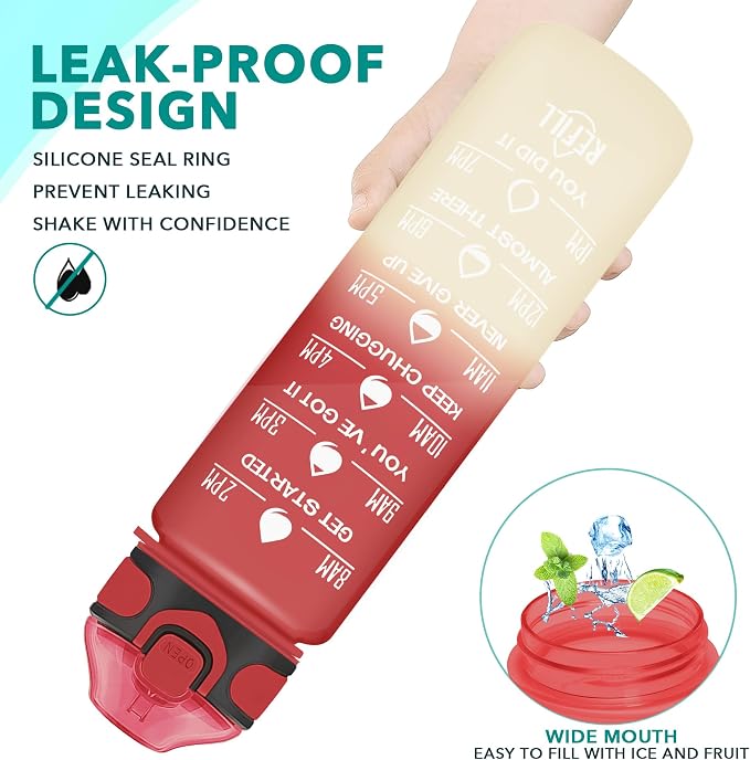 Enerbone 32 oz Drinking Water Bottle - Image 4