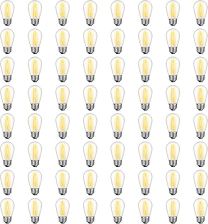 GvvooHome 64 Pack S14 LED Bulbs by GvvooHome