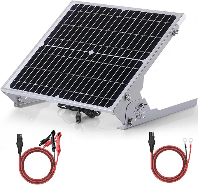 SUNER POWER 24V 20W Solar Battery Charger Maintainer, Built-in Ultra Smart MPPT by SUNERPOWER