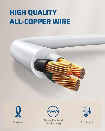 DEWENWILS 6ft Extension Cord, 16 AWG SJTW Weatherproof Power Cable - Image 8