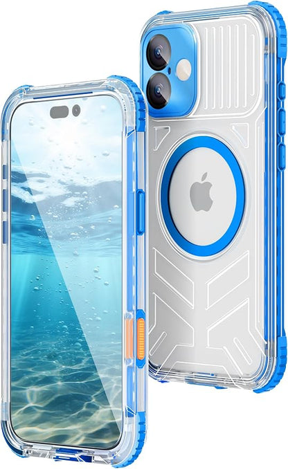 WIFORT for iPhone 16 Waterproof Case, Fit for Magsafe Full Body Magnetic by WIFORT
