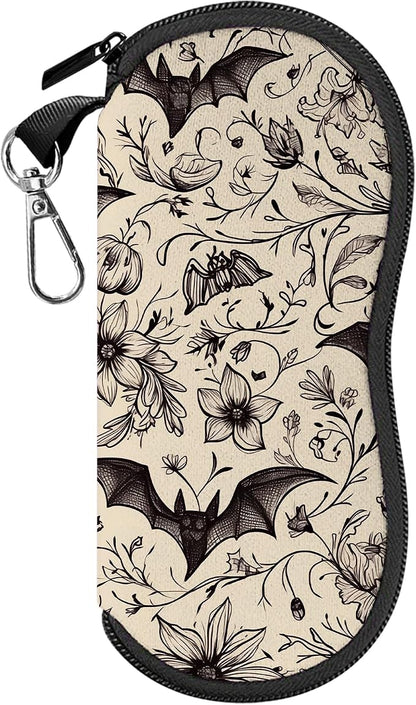 Glasses Case Sunglasses Eyeglass Soft Case Zipper Light Neoprene Pouch by Cabreche