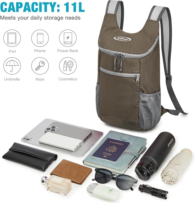 G4Free Lightweight Packable Hiking Backpack - Image 7