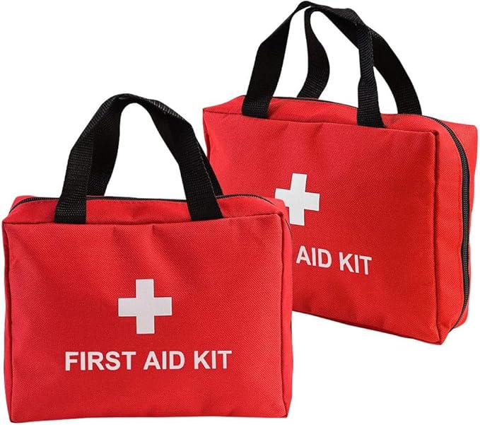 AOUTACC 2 Pack Nylon First Aid Empty Kit, Compact and Lightweight First Aid Bag by AOUTACC