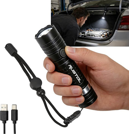 Rugtol Headlamp, USB C Rechargeable Battery Powered Head Lamp LED Flashlight - Image 2