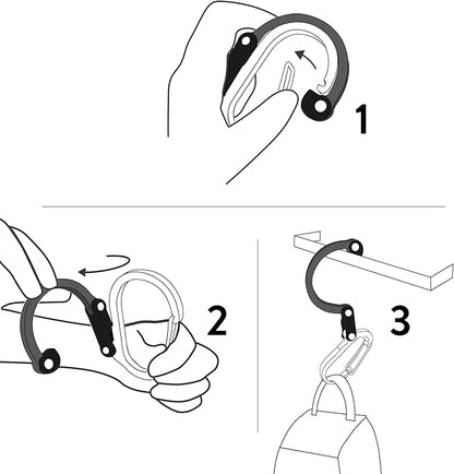 GEAR AID HEROCLIP 360° Swivel Carabiner Gear Clip and Hook - Image 4