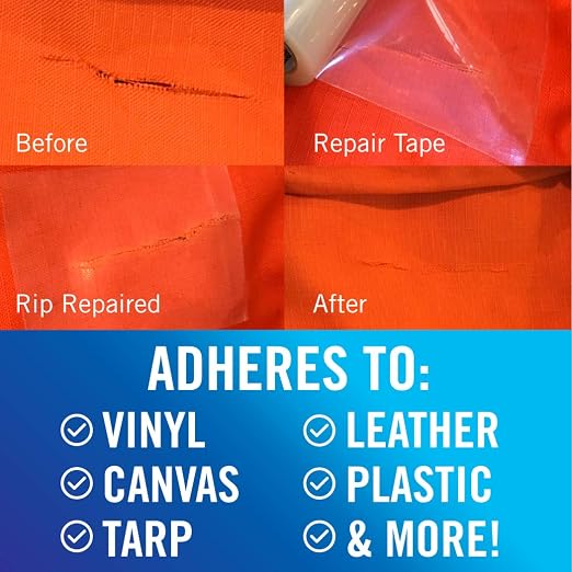 Better Boat Repair Tape for Fabric and Vinyl 30ft x 3in, Heavy Duty - Image 2