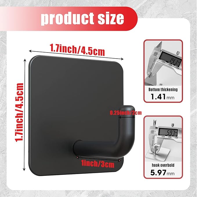 Emergency Fire Blanket Wall Hooks，Waterproof Stainless Steel Adhesive Hooks - Image 2