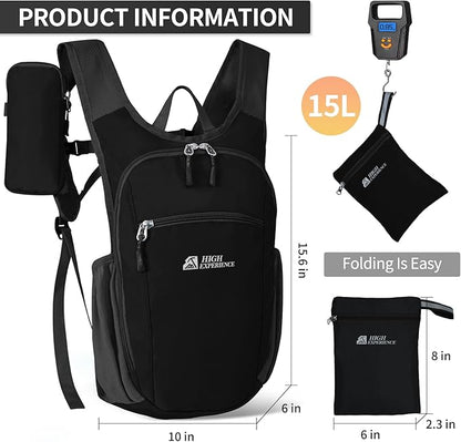 Hiking Backpack 10L/15L Small Daypack Lightweight Packable Travel Foldable - Image 3