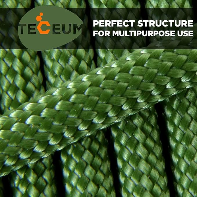 TECEUM 5/32" Paracord Rope 1000 – 1000ft / 200ft / 100ft / 50ft – Tactical - Image 5