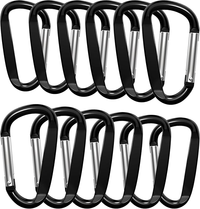 3" Aluminum Carabiner Clips by XIECHANEE